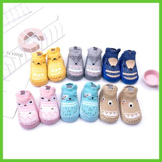 Giày tất tập đi chống trượt  cho bé, giày đế da tất len - TD3
