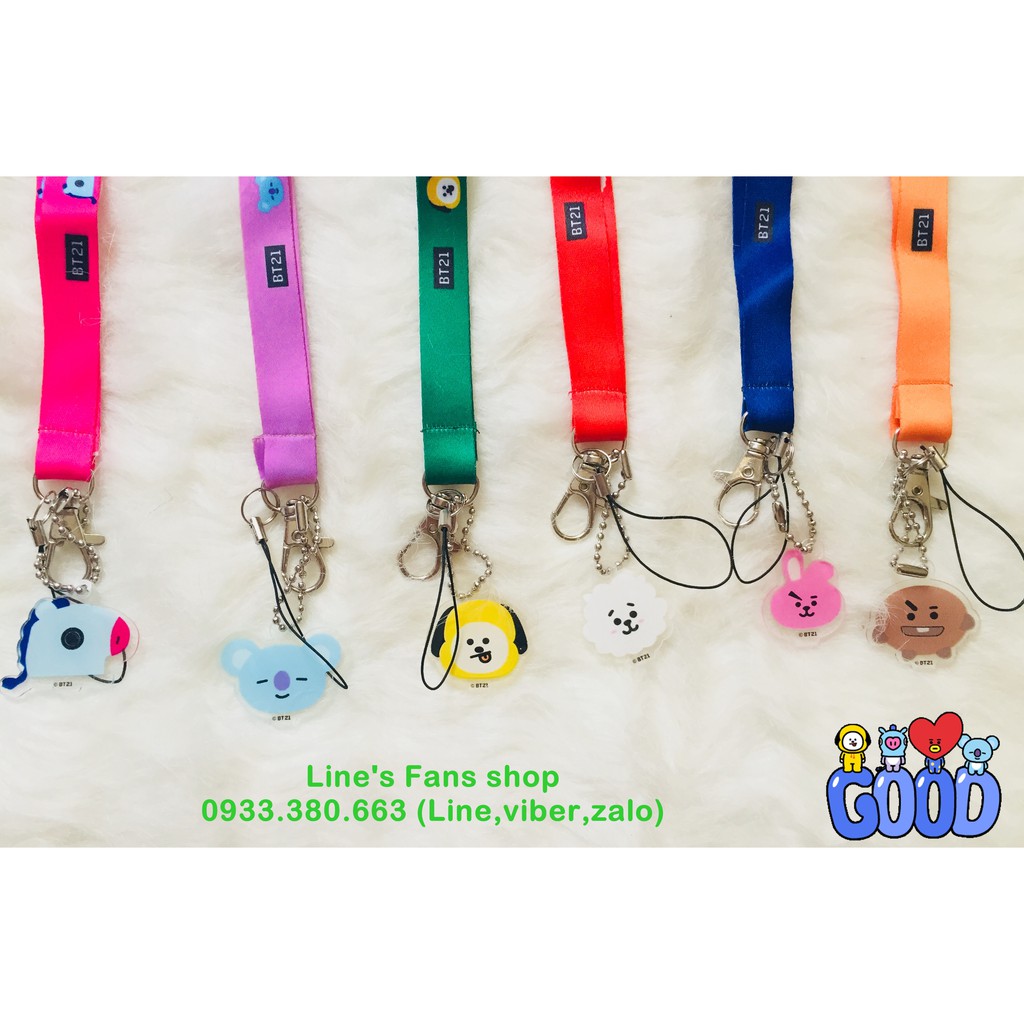 [MUA 2 TẶNG 1] Dây Lanyard BT21 BTS