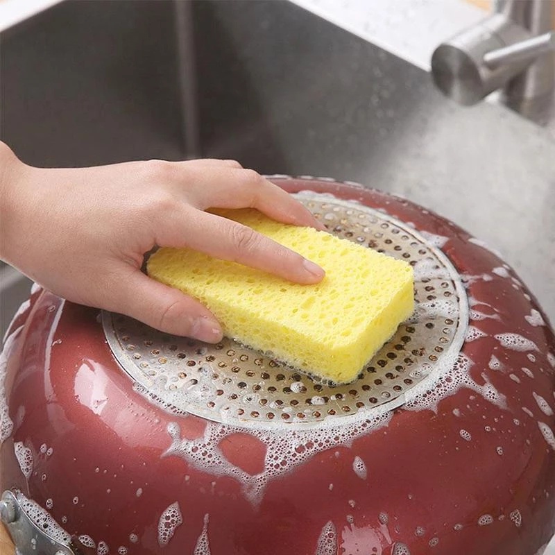 Miếng Rửa Chén 2 Mặt Bằng Bột Gỗ Bột Gỗ Chống Dính Thân Thiện Với Làn Da