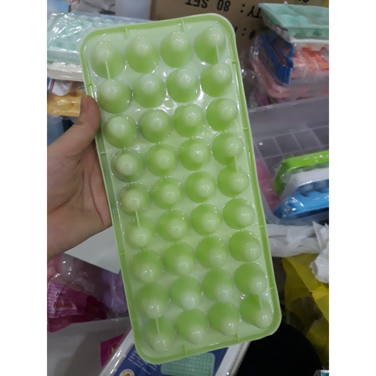 Khuôn chóp 36 viên hình nón làm rau câu, flan, socola , khay thạch làm đá nhựa - corn shaped Mold VT-KD21