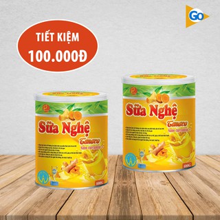 Combo tiết kiệm 2 sữa nghệ Tanaco Nano Curcumin hỗ trợ tiêu hóa, đẹp da, chống ung thư, phục hồi vết thương