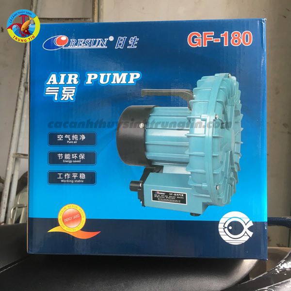 Máy sục khí cho bể hải sản cánh quạt Resun GF 120-GF 180 - GF 250. Máy sủi oxy  chuyên dùng cho thủy hải sản