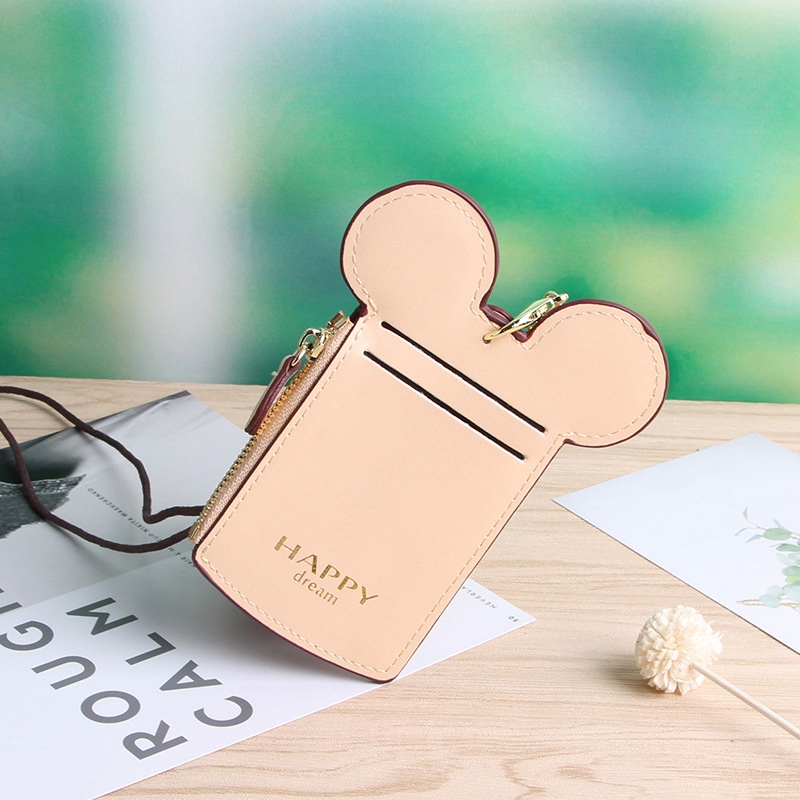 Ví Đựng Thẻ In Hình Chuột Mickey Dễ Thương