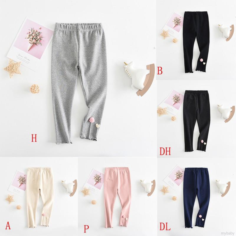 Quần Legging Cotton Giữ Ấm Cho Bé Gái Vào Mùa Thu