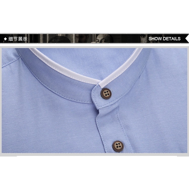 Áo Sơ Mi Cotton Oxford Tay Ngắn Plus Size Thời Trang Công Sở Cho Nam Giới