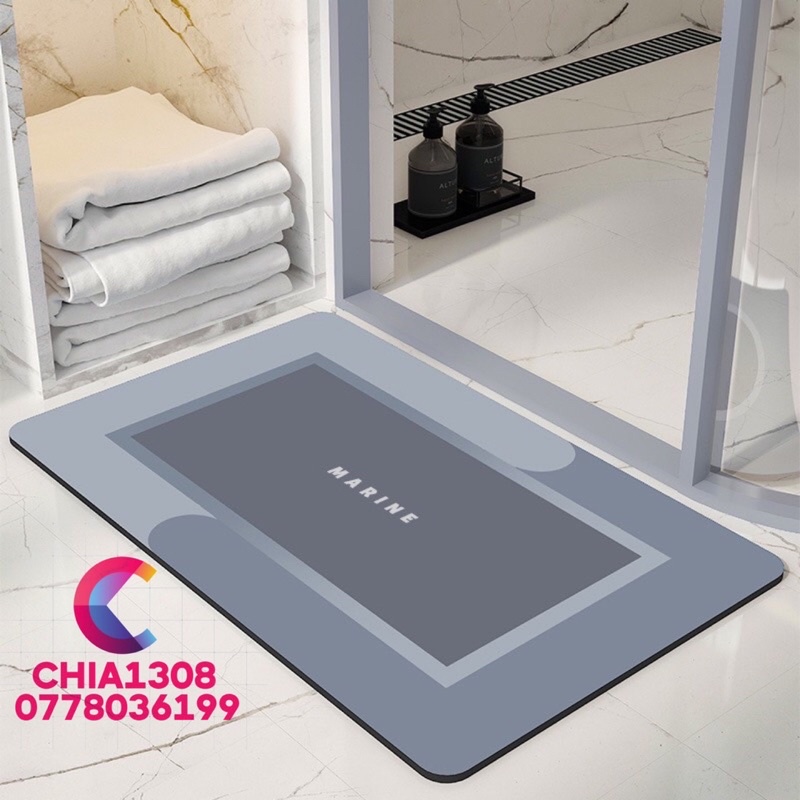 THẢM LAU CHÂN SILICON SIÊU SANG, SIÊU THẤM NƯỚC, CHỐNG TRƠN TRƯỢT TỐT , SIÊU RẺ