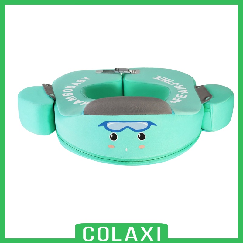 [COLAXI]Pool Trainer Baby Infant Waist Float Swim Ring Non-inflatable Floats Blue