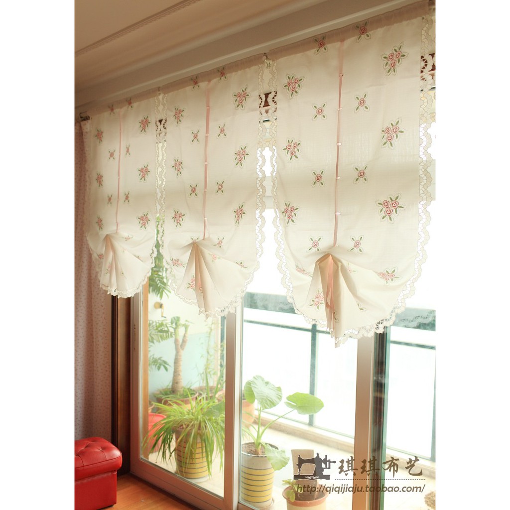 Rèm cửa hình hoa vintage - M099