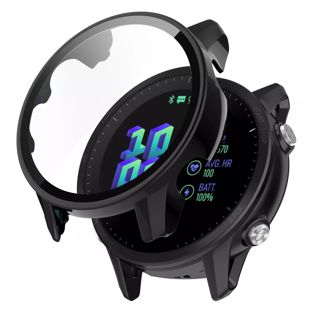 Case Đồng Hồ TPU Tích Hợp Mặt Bảo Vệ Cho Garmin Forerunner 955