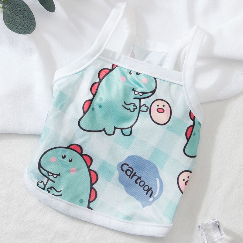 Áo ba lỗ khủng long cho thú cưng