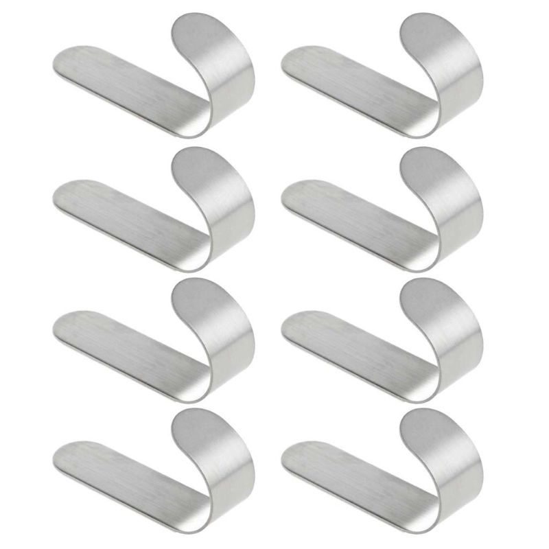 Set 8 Giá Đỡ Treo Đồ Dán Tường Bằng Thép Không Gỉ