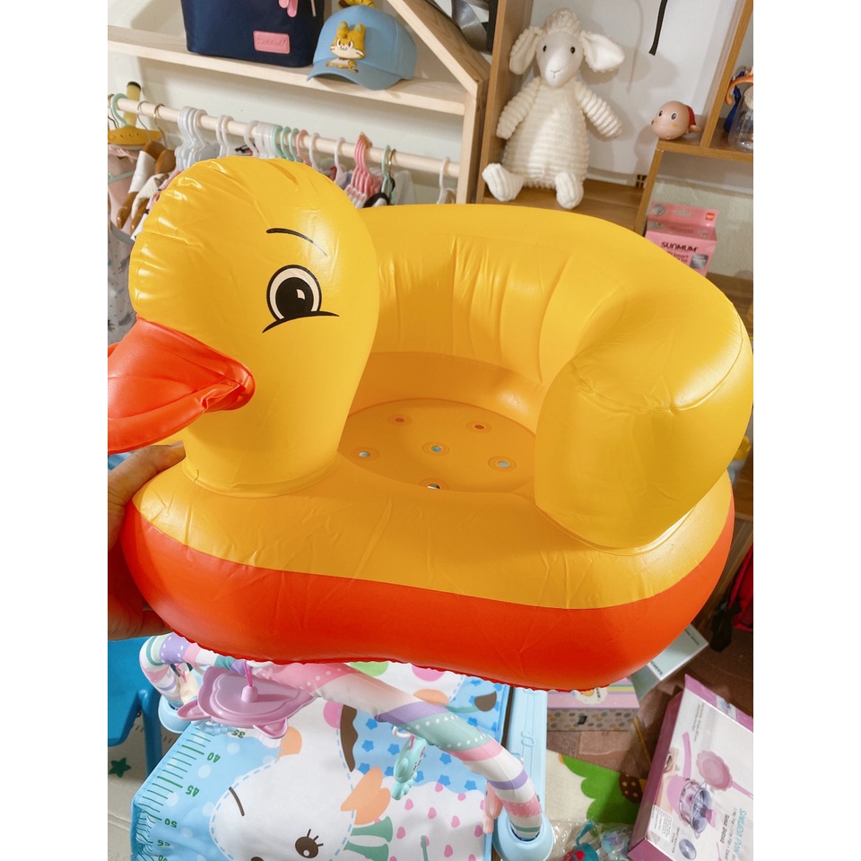 Ghế Hơi Tập Ngồi KIDWOW Hình Vịt Vàng Đáng Yêu Cho Bé Từ 6 Tháng Tuổi