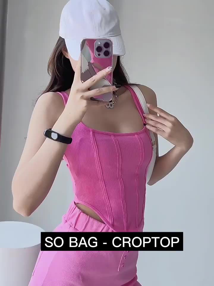 Áo ba lỗ nữ, Áo croptop nữ kiểu ôm body croset YAVY 2 dây cổ vuông, vạt nhọn 100% cotton mềm mại, co giãn 4 chiều AO001 | BigBuy360 - bigbuy360.vn