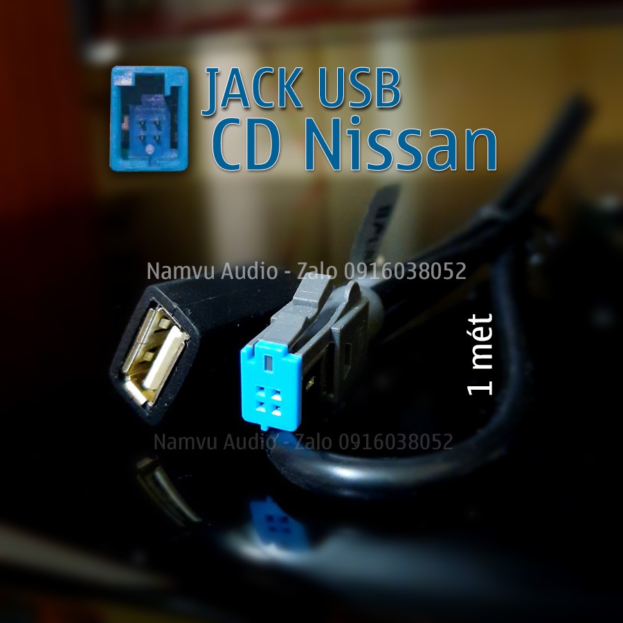 Dây kết nối USB nghe nhạc cho đầu CD ô tô NISSAN