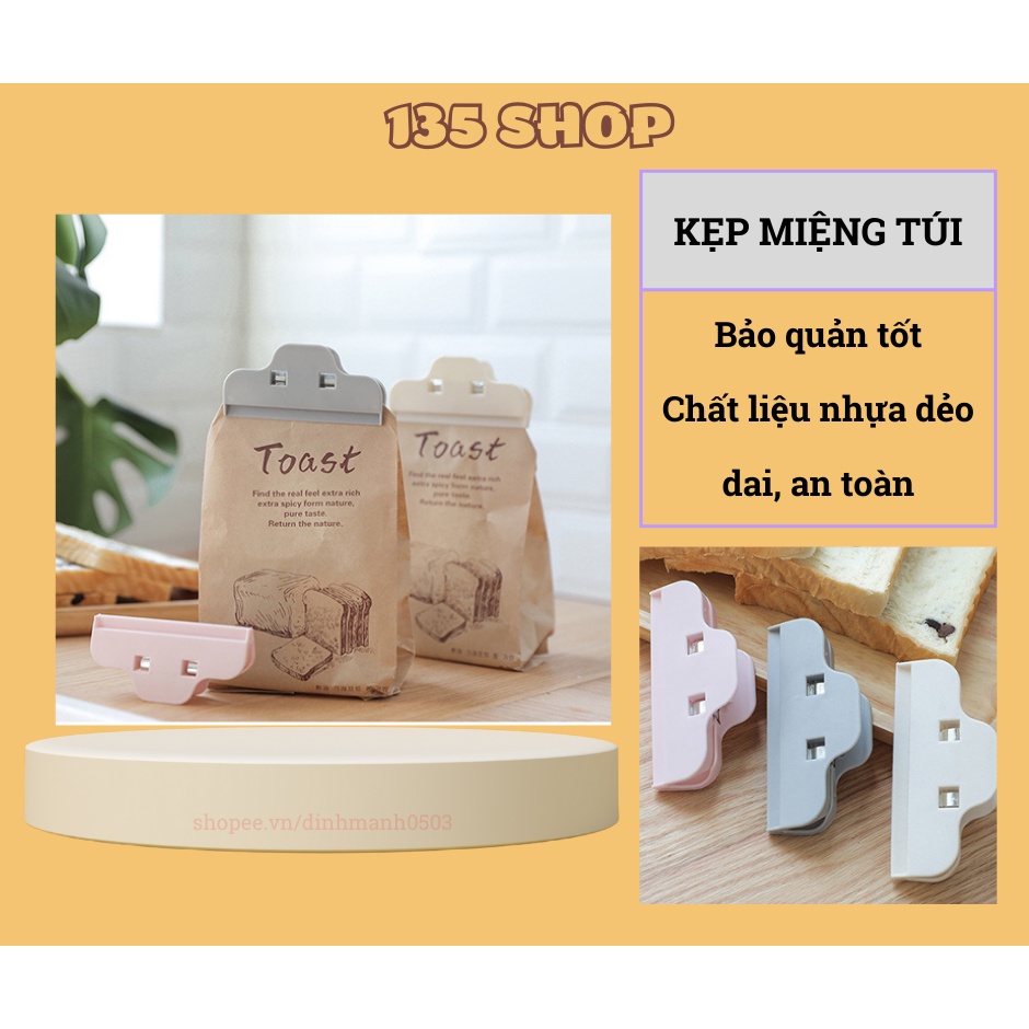 Kẹp nhựa niêm phong túi bảo quản thực phẩm