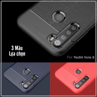 Ốp lưng cho Xiaomi Redmi Note 8 Giả da chống sốc Auto Focus