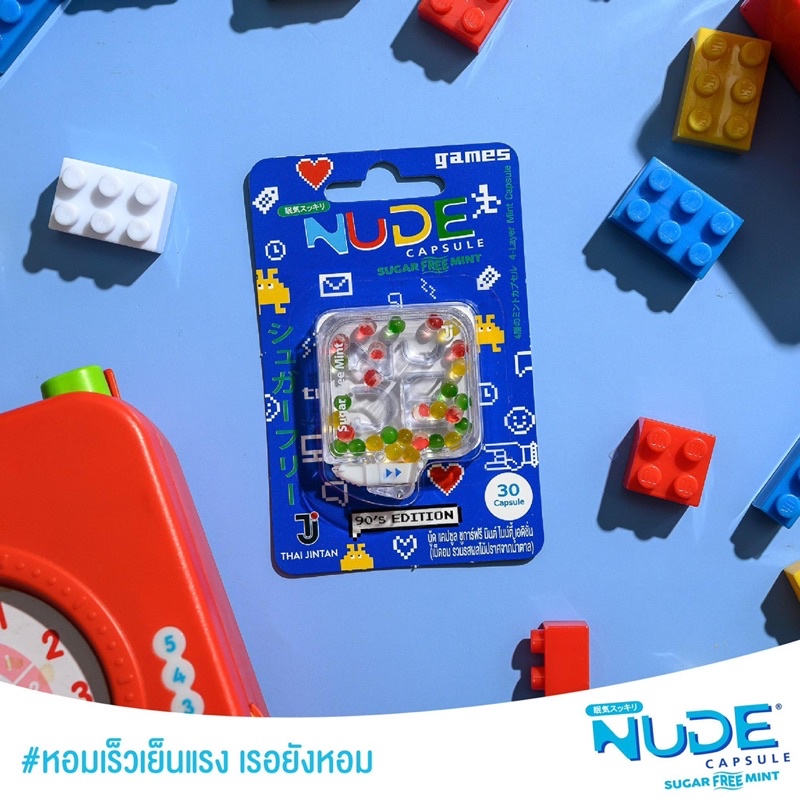 [Bản giới hạn] Viên thơm miệng kẹo bạc hà Nude the mát Thái Lan Hộp 30 viên Win Metawin