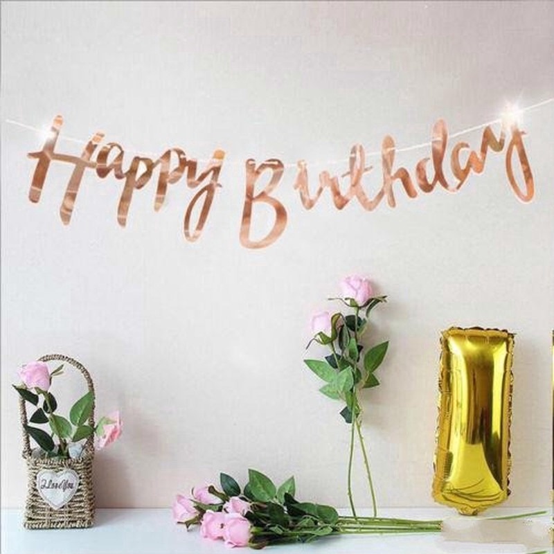 Dây Cờ Chữ happy birthday Trang Trí Tiệc Sinh Nhật