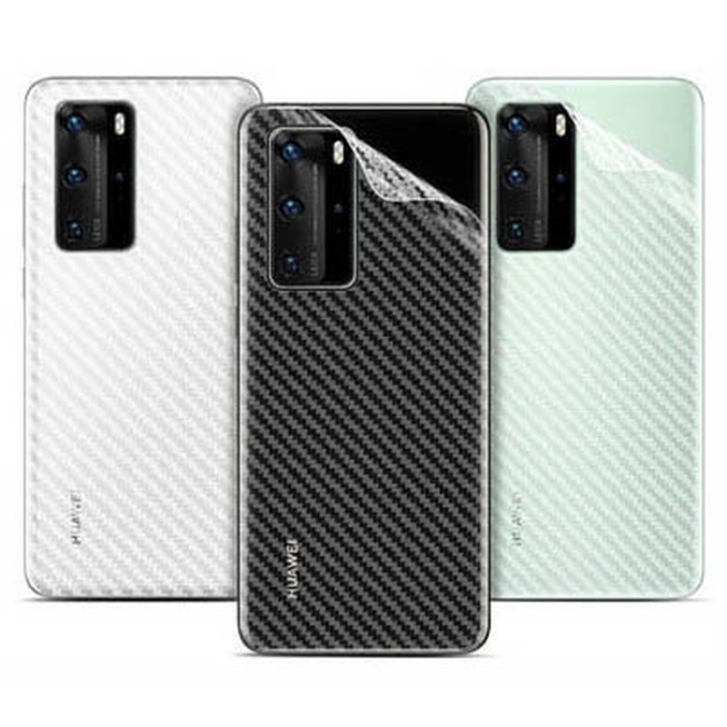 Miếng Dán Sợi Carbon 3d Bảo Vệ Mặt Sau Cho Huawei Nova 7 6 Se Pro 5t 4e 3e 4 3 3i P40 P30 Mate 30 20 Pro