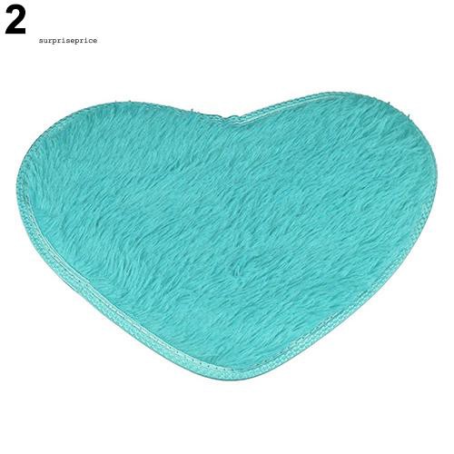 Thảm lót sàn chống trượt hình trái tim dễ thương