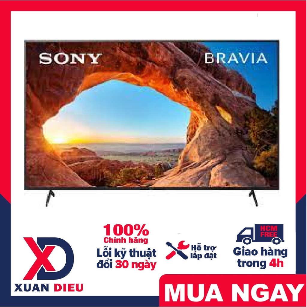 Android Tivi Sony 4K 75 inch KD-75X86J Mới 2021 Tìm kiếm giọng nói, Hệ điều hành Google TV Android 10, giao miễn phí HCM