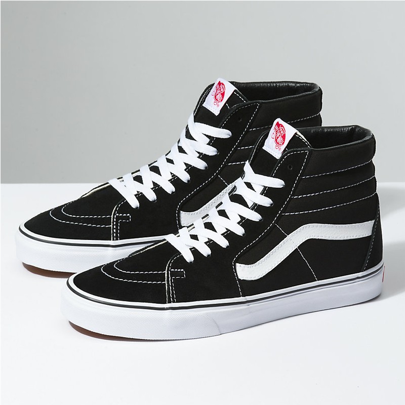 Giày Sneaker Unisex Vans Sk8 Hi Black White - VN000D5IB8C