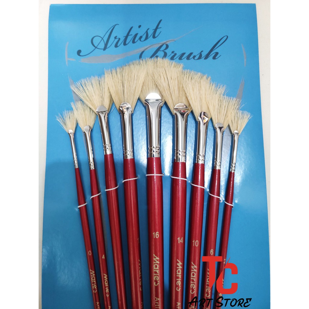 Bộ cọ quạt 9 cây Maries ĐỦ SIZE