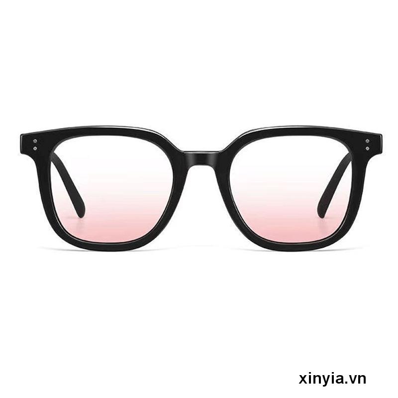 Kính mắt nữ nhiều màu kính hai chấm giá rẻ tạo hiệu ứng má hồng dễ thương hai màu trong suốt gọng đen 2022
