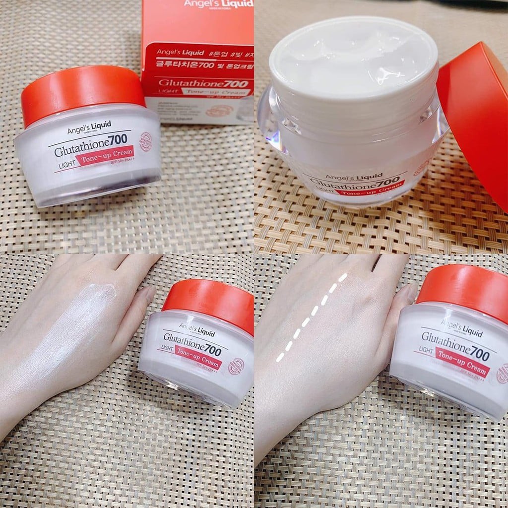 Kem dưỡng trắng da, bật tone Angel’s Liquid Glutathione700 Light Tone-up Cream SPF50+ PA+++ 50ml (deal sốc Foodaholic)