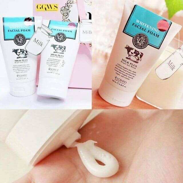 [ Chính Hãng ] Sữa Rửa Mặt Beauty Buffet Scentio Milk Plus Whitening Facial Foam Q10