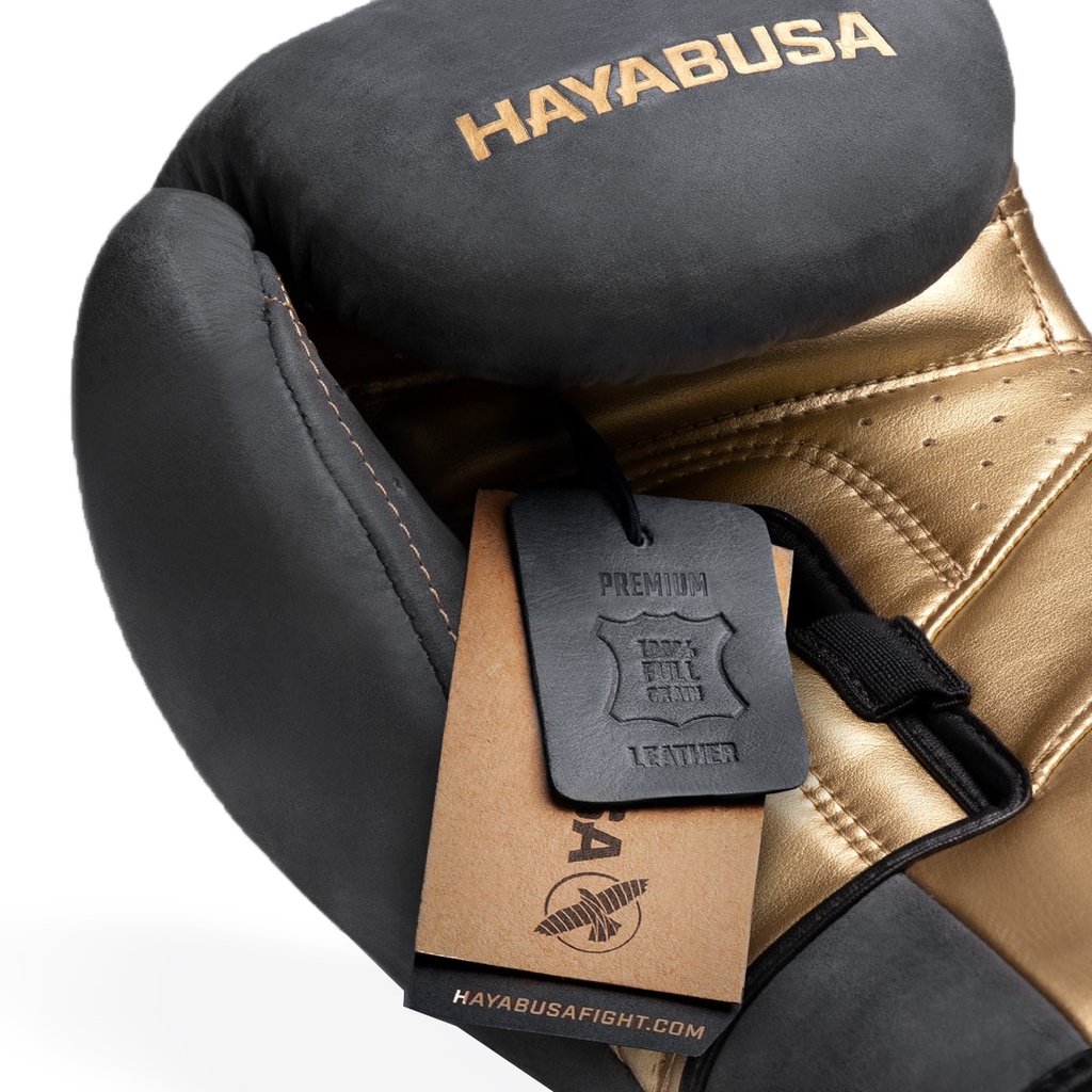 Găng tay Boxing Hayabusa T3 LX chính hãng - Obsidian/Gold