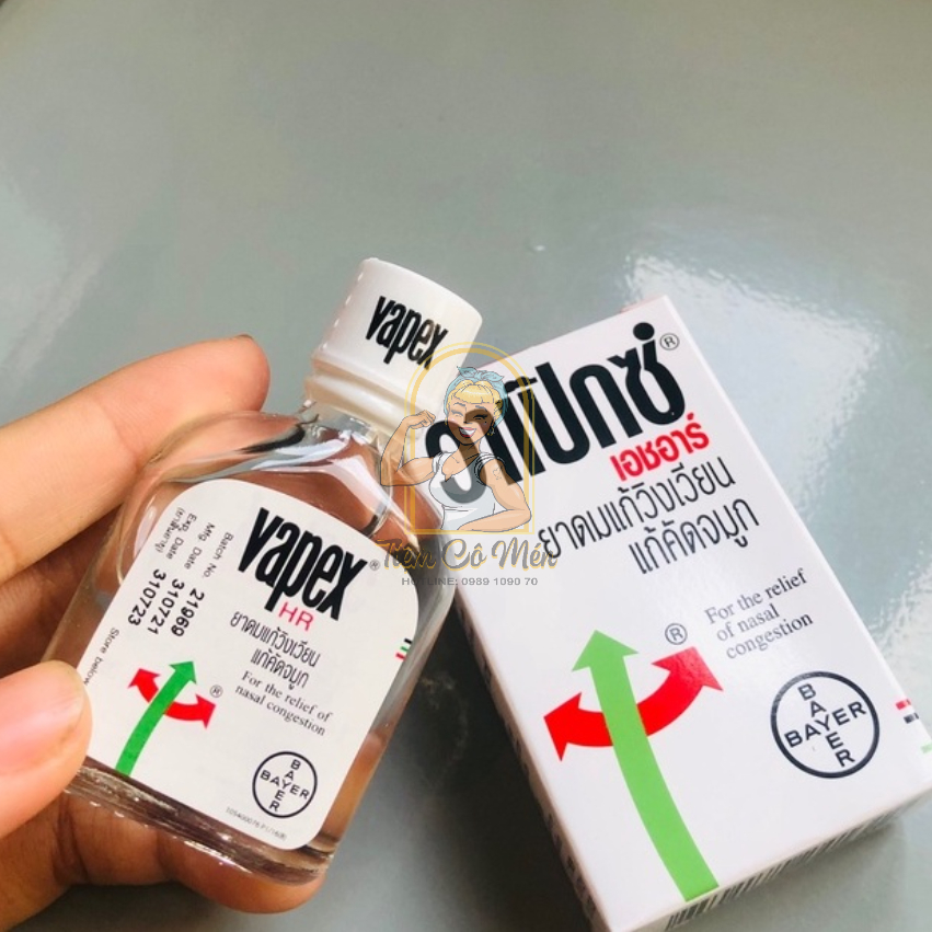 Dầu gió - Thông mũi Vapex Thái Lan 5ml - Bayer Thái Lan Chính Hãng