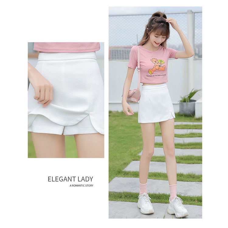 Chân Váy Trơn Lưng Cao Thời Trang Nữ