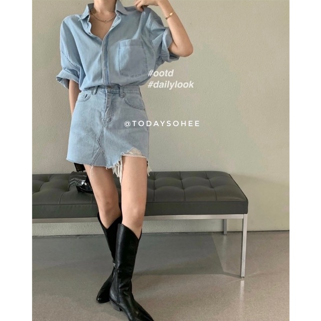 Sơmi & chân váy jeans
