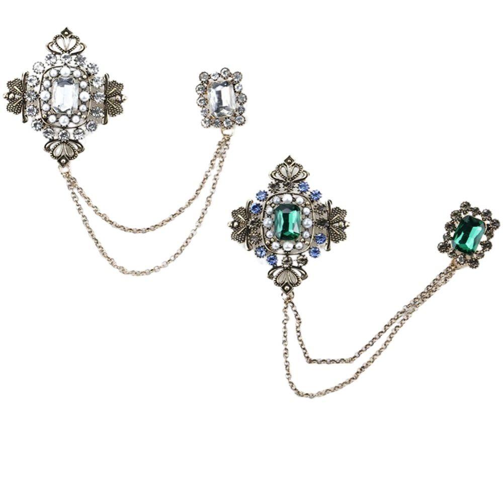 Ghim Cài Áo Bằng Hợp Kim Đính Ngọc Lục Bảo Sang Trọng Cho Nữ