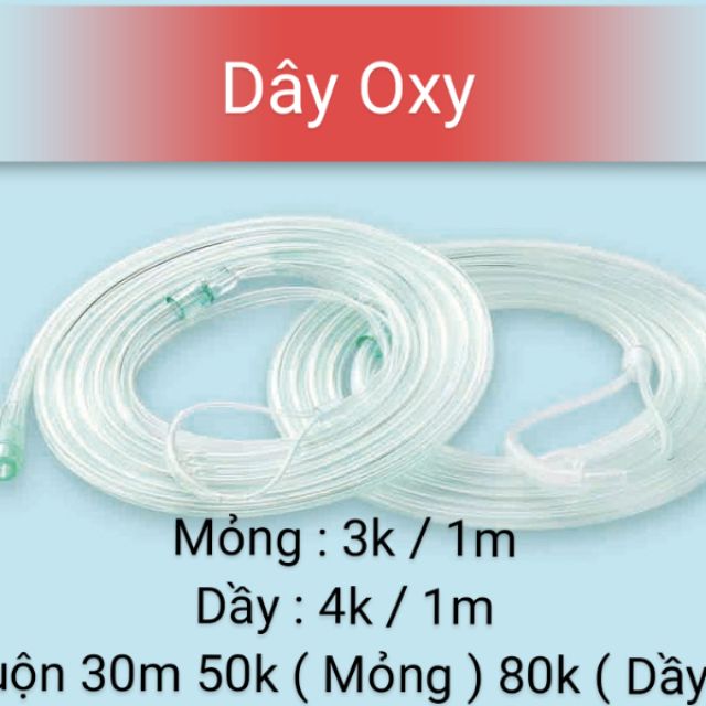 Dây oxi mỏng, dày cuộn 30m