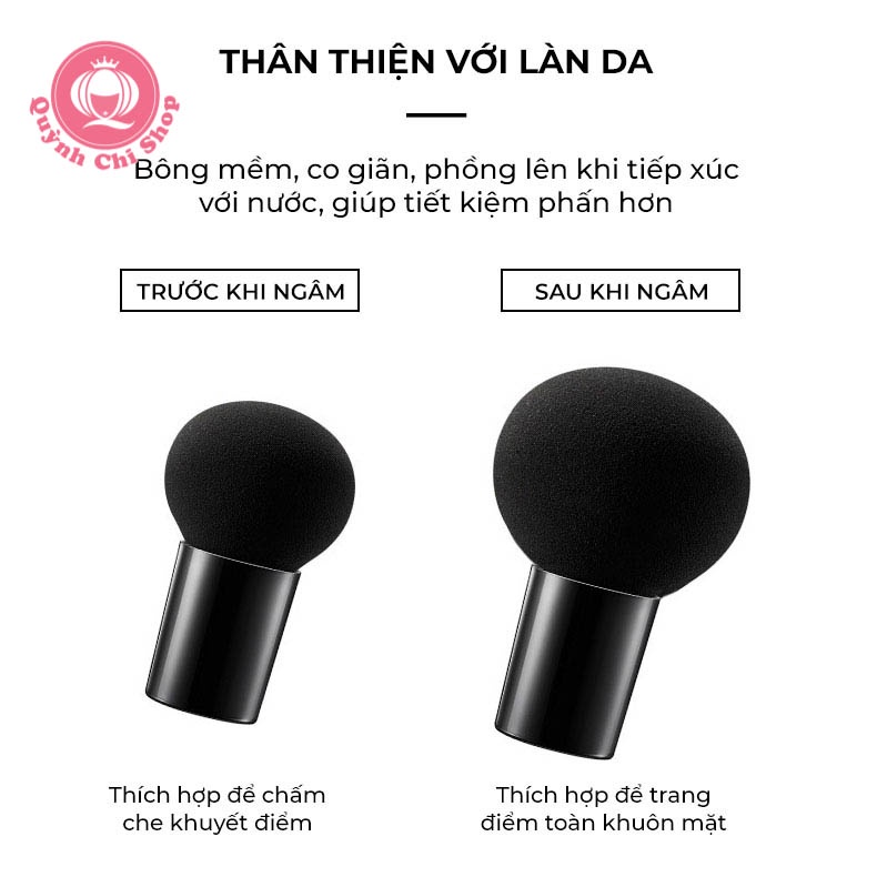 Bông trang điểm, mút tán kem nền phấn phủ Maycreate 4 màu - Hình Cây Nấm có tay cầm | BigBuy360 - bigbuy360.vn