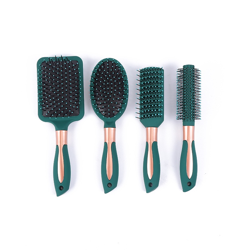 Lược Chải Tóc Mát Xa Da Đầu Bằng Nhựa Chống Tĩnh Điện Màu Xanh Lá Đậm Thời Trang Cho Salon