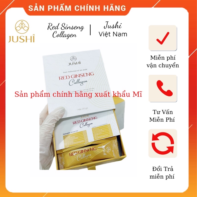 TRÀ NÁM HỒNG SÂM JUSHI - Đánh bay vết nám - Dưỡng da trắng hồng