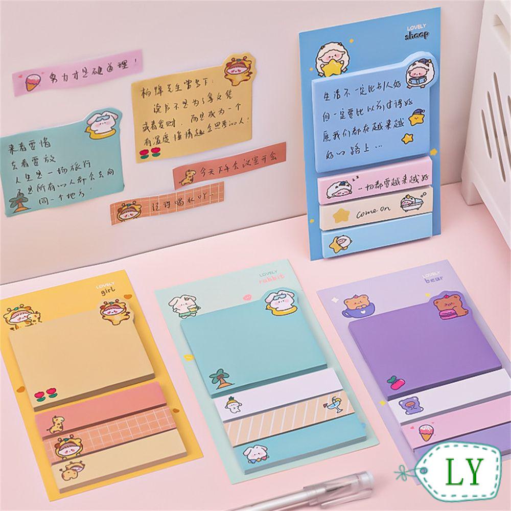 Set 80 tờ giấy ghi chú hình động vật dễ thương