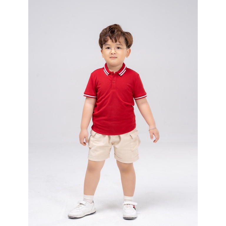 Áo polo trẻ em cafe dáng suông chống tia UV YODY siêu nhẹ siêu mát kiểm soát mùi cơ thể khử khuẩn- APK5129