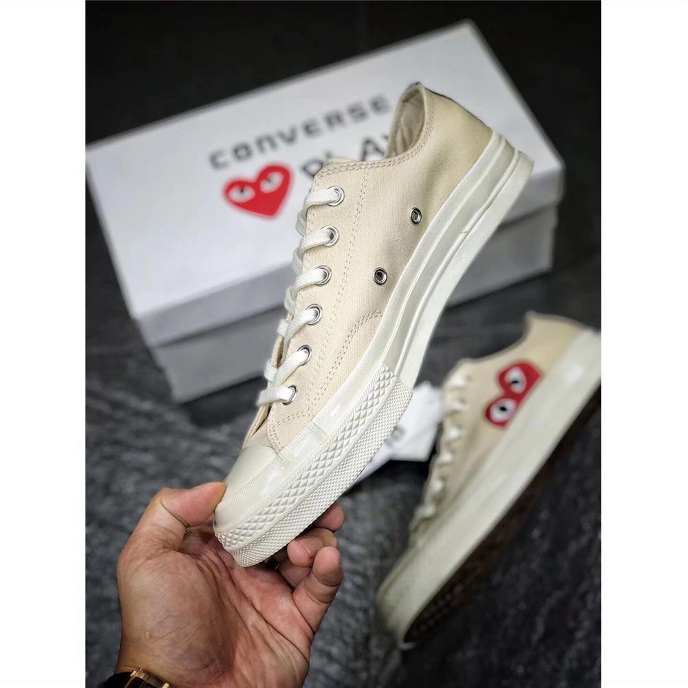 Giày Converse7556 N280260Giày thể thao Canvas đế bằng màu trắng đen phong cách cổ điển 1970s