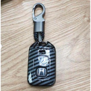 Ốp chìa khóa cacbon xe honda City, Civc, Crv 2018 - 2019 - chìa 3 nút