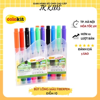 Bộ bút lông màu cho bé Fiber Pen C01 2 đầu màu sắc tươi sáng rõ ràng