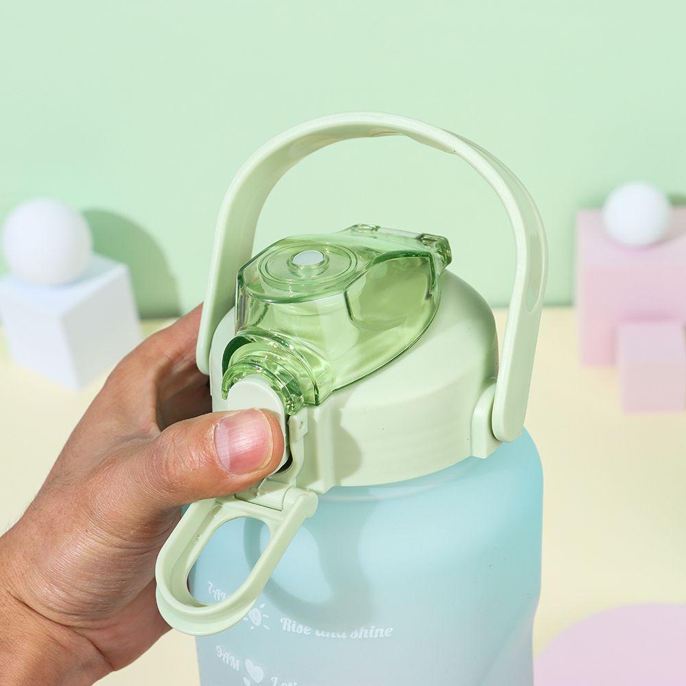 PISTA Bình Nước Dung Tích 2000ml Kèm Ống Hút Tiện Lợi