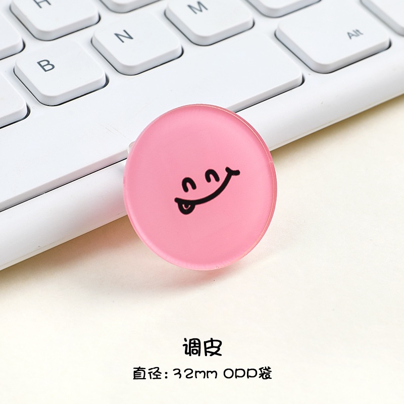 Kẹp Giấy Note Bằng Acrylic Họa Tiết Hoạt Hình Biểu Tượng Cảm Xúc Dễ Thương