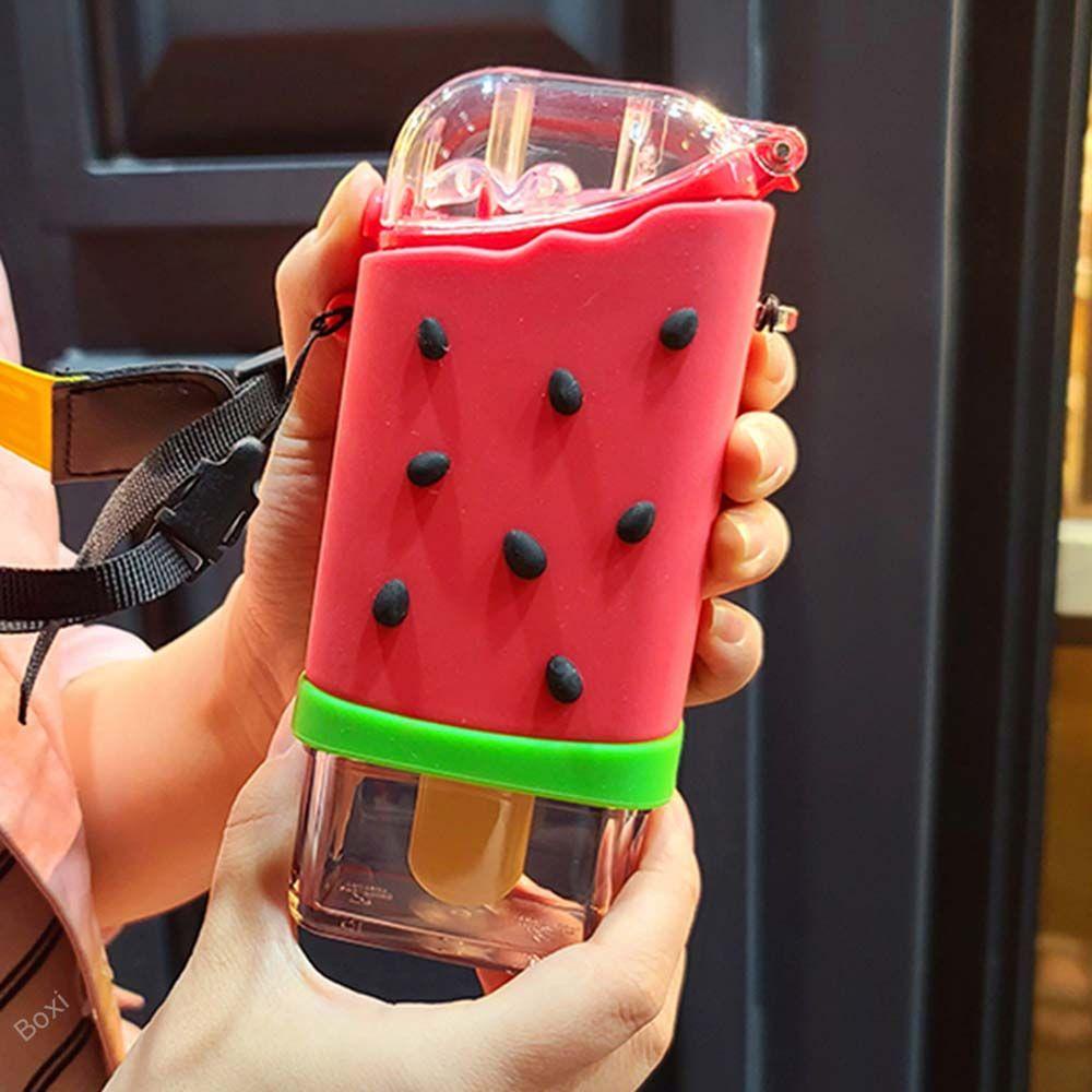 YIYU Bình Nước Hình Bánh Donut / Dưa Hấu / Dưa Hấu Chống Rò Rỉ Thiết