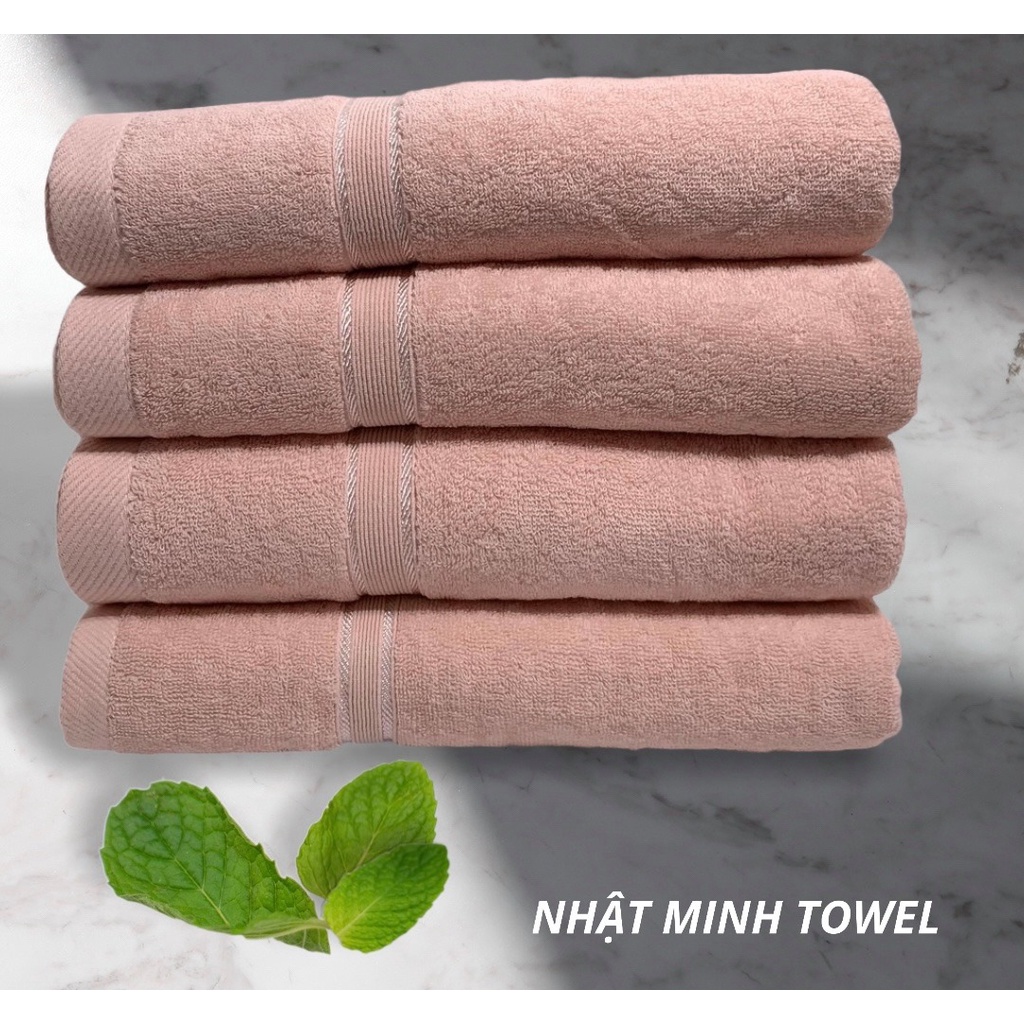 Khăn tắm Nhật Minh xuất Nhật Loại 1 kích thước 40x80cm nặng 190g dầy đẹp 100% khăn tắm cotton thấm hút cực nhanh