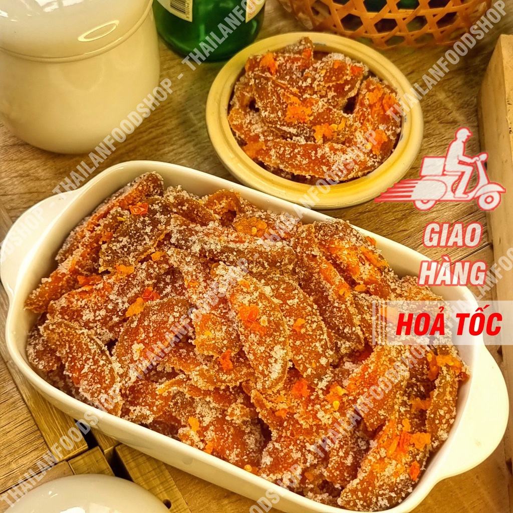 Mứt Cóc Cay Chẻ Lát Lon 500gr
