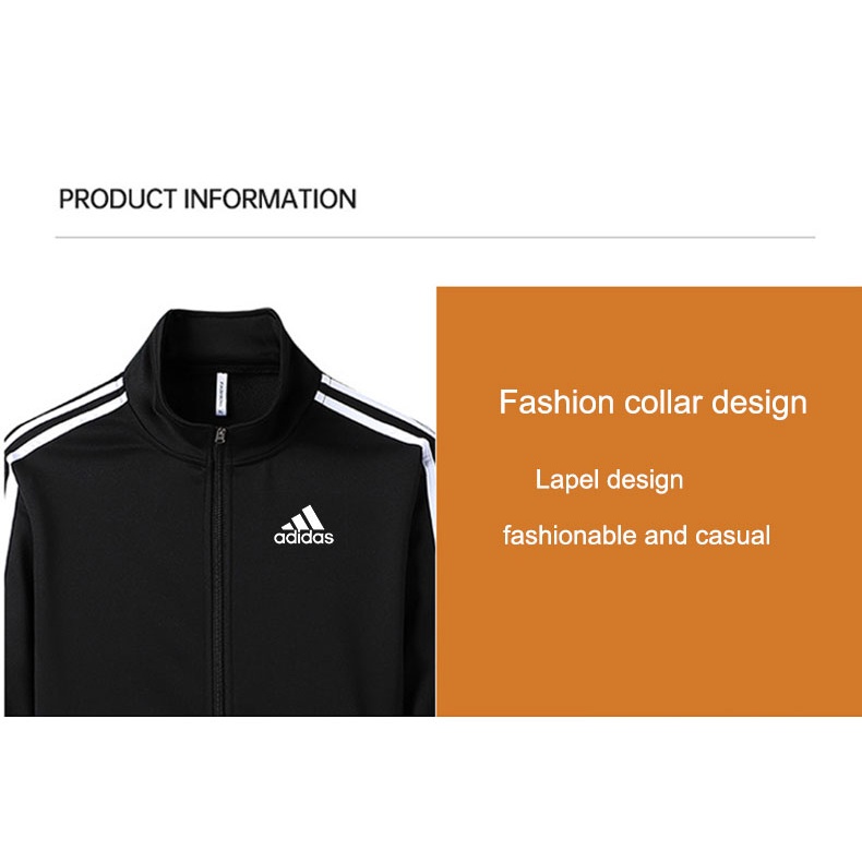 Adidas Set Áo Hoodies + Quần Dài Thể Thao Năng Động Cho Nam